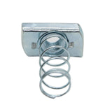 (100) Strut Channel Nuts, 3/8-16 Spring Channel Nuts with Zinc Electroplate Finish, Long Spring Nuts V1258-DP02-F-285