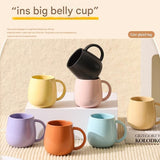 4 pack Macaron Ceramic Mug 480ml - Large Belly Coffee Cup, V888-ELOSUNG56178-3
