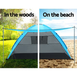 Weisshorn Camping Tent Beach Portable Hiking Sun Shade Shelter Fishing 4 Person TENT-C-BEA-4P