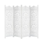 Koch 4 Panel Room Divider Screen Privacy Shoji Timber Wood Stand - White V315-WOWP-12