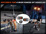 4Pcs Turn Signals for Bicycles with Alarm, USB Charging Remote Control Split/Integrated Bike Tail V1192-AZ-W-3164
