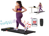 Everfit 2 in 1 Treadmill Electric Walking Pad Under Desk Home Gym Fitness 400mm Black TMILL-400-PAD
