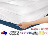 Luxury Mattress Topper Pillowtop Bedding Mat Pad Fitted Cover Underlay KING SINGLE V201-W13616861