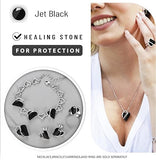 Infinity Love Heart Necklace, Birthstone Necklace for Women, Jewelry for Women with Healing V1164-325794