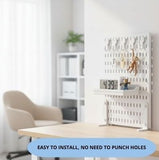 CARLA HOME Desk Pegboard Organizer Kit with Hooks, Tray & Mount Ideal for Office, Gaming Setup & LSB-36279