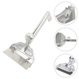 Stainless Steel Professional Griddle Scraper with Wide Blade and Splash Guard for BBQ and Kitchen V1192-AZ-W-32798