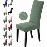 Stretch Dining Chair Covers 4 Pieces Green Washable Removable Universal Chair Covers V1188-TAL-912M-0549