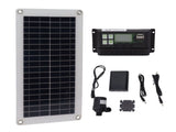 Solar Panel Kit Polycrystalline 100A Controller 10W 18V Solar Charging Panel with Battery Box Pump V1294-YM0901-3111230168011