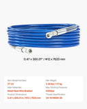 VEVOR 25ft Airless Paint Sprayer Hose 1/4 in Universal Airless Paint Spray Hose V952-GYWQPTJRGJPJUJUBPV0