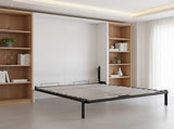 Double Wall Bed in White Space Saving Murphy Bed Kit with Silver Door Handle V63-953731