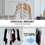 50X Plus Hanger Multiple Clothes Rack Organizer Foldable 10 Holes WHITE V274-GM-CLHANG-NS20-WH