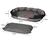 PaWz Waterproof Pet Dog Calming Bed X-Large PT1151-XL-GY