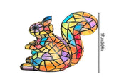 Retro Squirrel Stained Resin Animal Table Lamp,Animal Table Lamp Series Bedside Lamp Small Night V1366-AZ2-W-26932