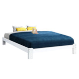 Artiss Bed Frame Queen Size Wooden White JADE WBED-C-040Q-N-153-AB