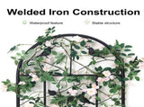 Garden Trellis Climbing Plant Support Patio Wire Lattice Grid Panel Stake Fence V767-HW-ZZ121-G2
