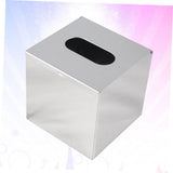 Stainless Steel Tissue Holder Plated Silver Home Bathroom Organizer Wall Mount Waterproof 1Pc V1366-AZ2-W-13916