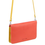 Pierre Cardin Genuine Leather Ladies Wallet Clutch Bag - Orange/Yellow V563-PC-3264-ORA_YELL