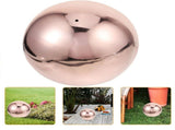 Outdoor Gazing Ball Gazing Globe Mirror Ball Stainless Steel Rose Gold for Gardens 1Set V1369-AZ3-W-21449