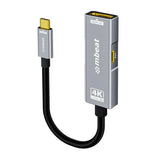 mbeat Tough Link USB-C to DP Adapter with 100W PD - Space Grey 4K 60Hz, 2K (2560 x V1202-V2-USMB-XAD-PCDP