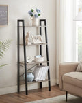 VASAGLE Ladder Shelf 4-Tier Greige and Black LLS44MBV2 V227-9101402100149