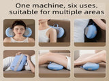Grey Wireless Rechargeable Cervical & Lumbar Massager Pillow with 4 High/Low Massage Points, 42&degC V888-ELOSUNG52122