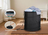 Extra Large 107L Strong Laundry Hamper 17.5" x 27" Collapsible Laundry Baskets with Long Straps V1258-DP02-C-665