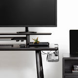 2 pack Under Desk Cable Management Tray, Black V178-23681