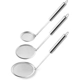 Skimmer Spoon, 3 Pack Stainless Steel Skimmer Spoon Japanese Hot Pot Fat Skimmer Spoon Fine Mesh V1192-AZ-W-17529