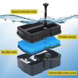 Gardeon Solar Submersible Water Pond Fountain Pump with Filter Box 4.6FT 470L/H FOUNT-POND-B-470-BOX