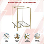 4 Four Poster King Bed Frame V63-826591