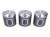 3Pcs Storage Jar Stainless Steel Food Tea Nut Container with Window Durable and Large Capacity for V1294-YM0714-3117210172411