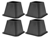Black Furniture Raisers Set of 4 For Bed Chair Desk Table V1294-YM0901-JY15660