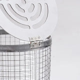 2 Pack Stainless Steel Rolling Grill Baskets with Hooks Forks for Vegetables, Seafood, Camping V1189-LC-HW-00496