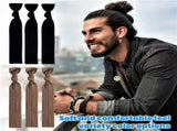 100pcs Men Hair Tie For Man Bun.Man Bands Hair Ties For Mens Long Hair Elastic Fabric Hair Ties V1189-WXFWAL-20260319-00467