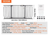 Baby Gate, 749-1346 mm Extra Wide, 762 mm High, Dog Gate for Stairs Doorways and House, Easy Step V952-LGXCWZLHS305EYXEKV0