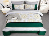 Emerald Verde Paisley Luxe Quilt / Doona / Duvet Cover set V745-AQ081933Q3