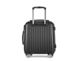 Wanderlite 28 Inch Luggage with TSA Lock Spinner Carry On Hard Shell Travel Suitcase Luggage Case LUG-ABS-CLA-28-BK
