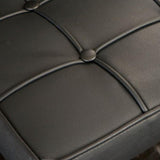 Pandora Bonded Leather & Steel Bar Stool in Black V1041-JMC-1083BLACK