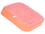 24 Eggs Containers ABS Egg Tray Storage Box Refrigerator Organizer Bins with Breathable VentsOrange V1294-YM0715-3113210304211