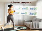 Everfit 3 in 1 Walking Pad Treadmill 12% Incline Under Desk Treadmills for Home Gym 40cmBelt Green TMILL-400-2INC-GN