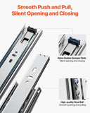 Drawer Cabinet Slides Side Mount 22 inch 10 Pairs 100 LB Load Replacement V952-CZCJCTDG100LW77EDV0
