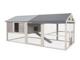 Samland Large Wooden Backyard Chicken Coop with Big Run and Nesting Boxes V1060-DCN2512