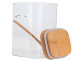 Square Storage Jar with Spoon Sealing Seasoning Container Coffee Bean Bottle for Kitchen1200ml V1294-YM0901-3118210085013