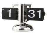Digital Flip Down Clock Retro Minimalist Single Foot Mechanical Auto Flip Clock Desk Clock for Home V1294-YM0703-3115230003611