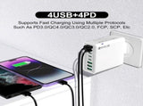 8 in 1 Waterproof Ports USB Fast, 8 Ports Desktop Charging Station, Portable Travel Phone V1366-AZ2-W-11527