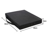 EQUIPMED Portable Padded Stadium Seat, Black V219-OUTSITFTOK8A