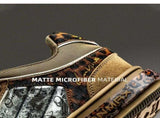 Leopard Print Sneakers Platform Chunky Shoes High-Top Casual Shoes Unisex - Leopard print brown V1106-M-SHOE2-16640-LEOP-11AU11EU44