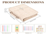 PU Leather Book Cover Case with Cross Design, Handle & Phone Pocket, Portable Book Organizer Bag for V1366-AZ2-W-15500