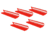 5Set Thicken Bird Feeder Outdoor Hanging Plastic Pigeons Feeding Device Cage Accessory Red V1294-YM0901-3111210045211