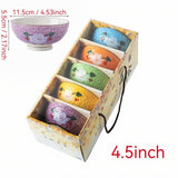 Lucky Cat Ceramic Bowl Set 4-Piece Maneki-Neko Gift Box V1347-DSZ-001-123